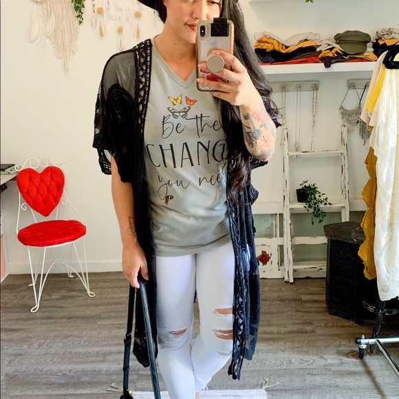 Small-3X‼️ ✨Be the Change Graphic Tee Graphic Tee - Picture 3 of 4